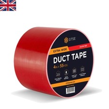 Heavy-Duty Waterproof Red Duct Tape 100mm x 50m for All Your Repair Needs 0.46 per metre