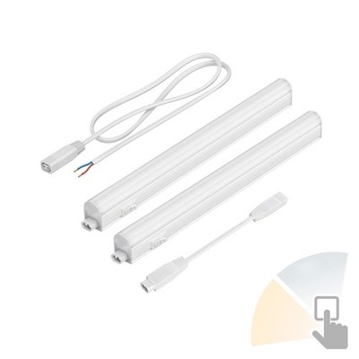 LED Unterbauleuchte RIGEL, offenes Anschlusskabel, 26cm, warmweiß/weiß