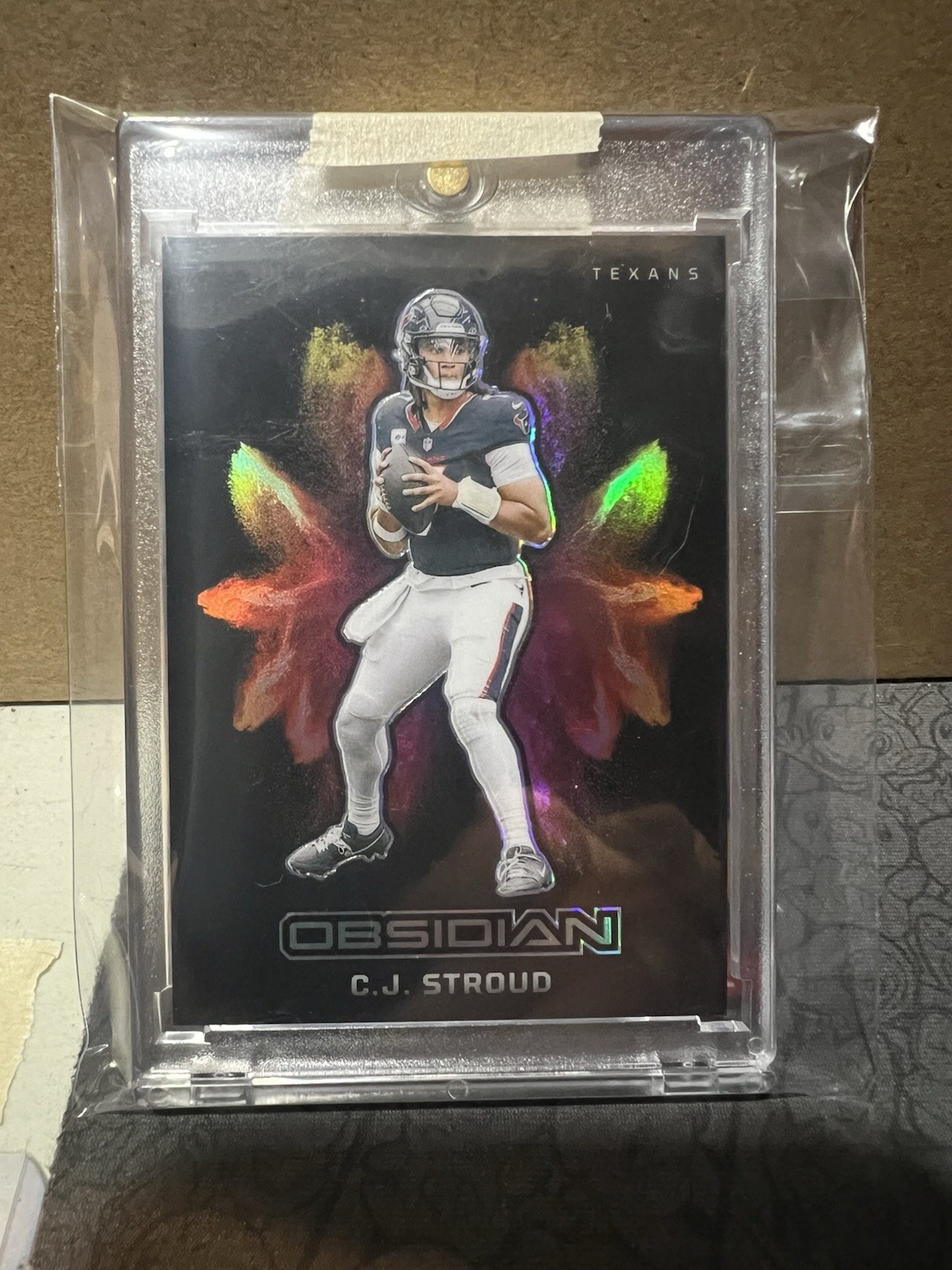 2024 Panini Obsidian CJ Stroud Color Blast SSP Case Hit #24 Texans