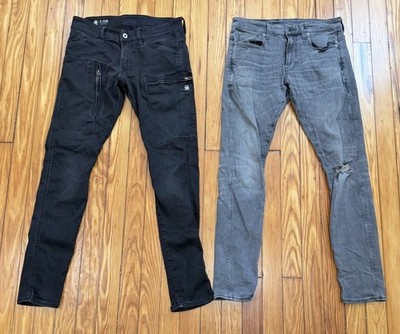 Lot Of 2 G Star Raw Jeans Mens 31x32 Revend Skinny Super Slim Denim