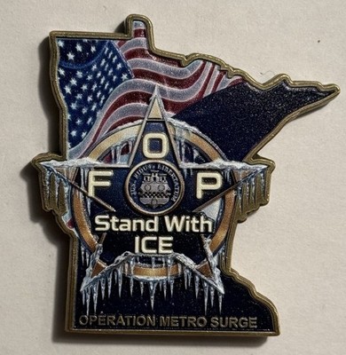 Minnesota  FOP & ICE Operation Metro Surge Challenge Coin