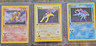 Pokémon TCG Neo Revelation 1st Edition Entei 17/64 Raikou 22/64 Suicune 27/64