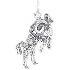 Aries Charm, Sterling Silver