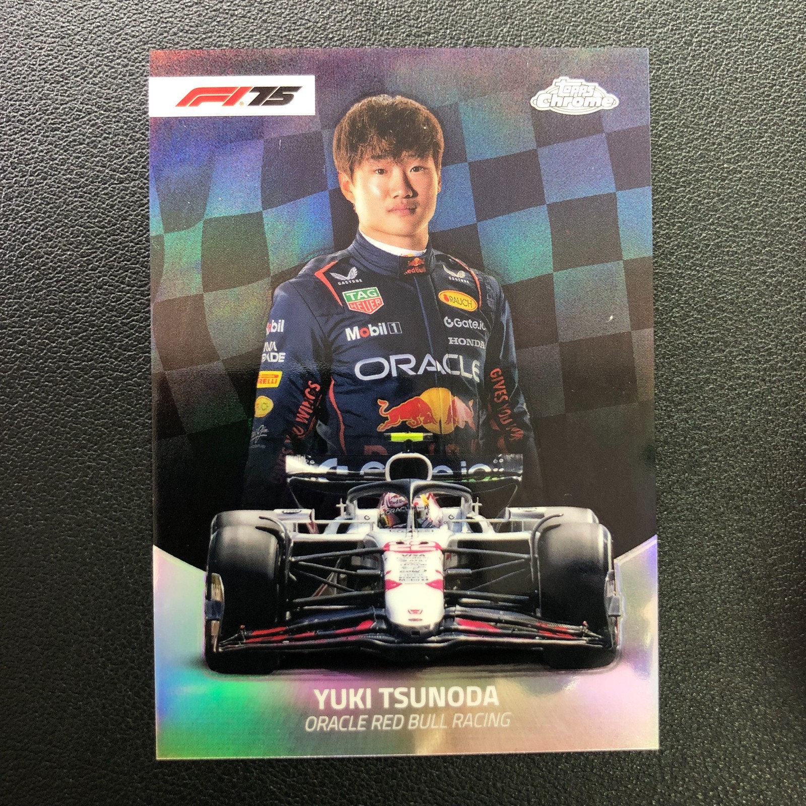 2025 Topps Chrome Formula 1 F1 the Grid Yuki Tsunoda #TG-1 Refractor SP