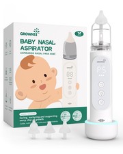 GROWNSY Nasal Aspirator for Baby, Upgraded 5 Suction Levels Standard, Grey