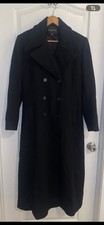 Vintage Halston 100% Wool Trench Coat Women's Size 8