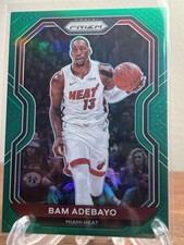 🔥Panini 2020-21 Prizm Bam Adebayo Green Prizm #138 Miami Heat Basketball🔥