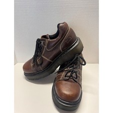 Dr. Martens 8678 Vintage Made in England Brown Leather Platform Shoes Mens 7