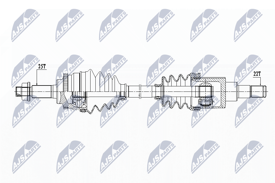 Fits NTY NPW-SU-033 DRIVESHAFT  ⭐UK Stock⭐