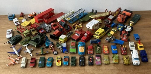 BIG Lesney Matchbox Corgi JobLot 60’s-80’s Collection Trailer Car Tank Airplane