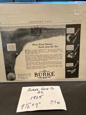 Vintage Burke Golf Equipment Advertising