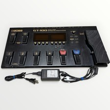 BOSS GT-100 Ver.2 Guitar Multi Effects Processor Tested w/ Genuine Adapter