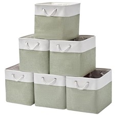 13 X 13 Inch Extra Large Storage Cubes6 Pack Cube Storage Bins For Shelves fabri