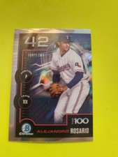 ALEJANDRO ROSARIO 2025 BOWMAN CHROME  TOP 1OO-42 #BTP-42 TEXAS PITCHER