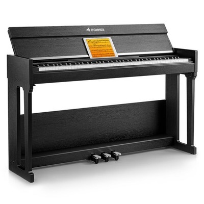 Digital Piano 88 Key Weighted Keyboard Three Pedals Donner DDP-90 Pro
