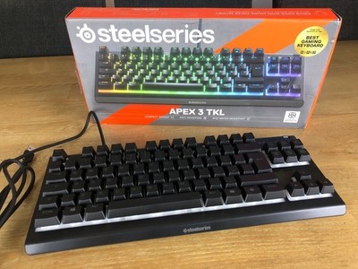 SteelSeries Apex 3 TKL Gaming Tastatur Schwarz Rgb Anti Ghosting Kompakt Quiets