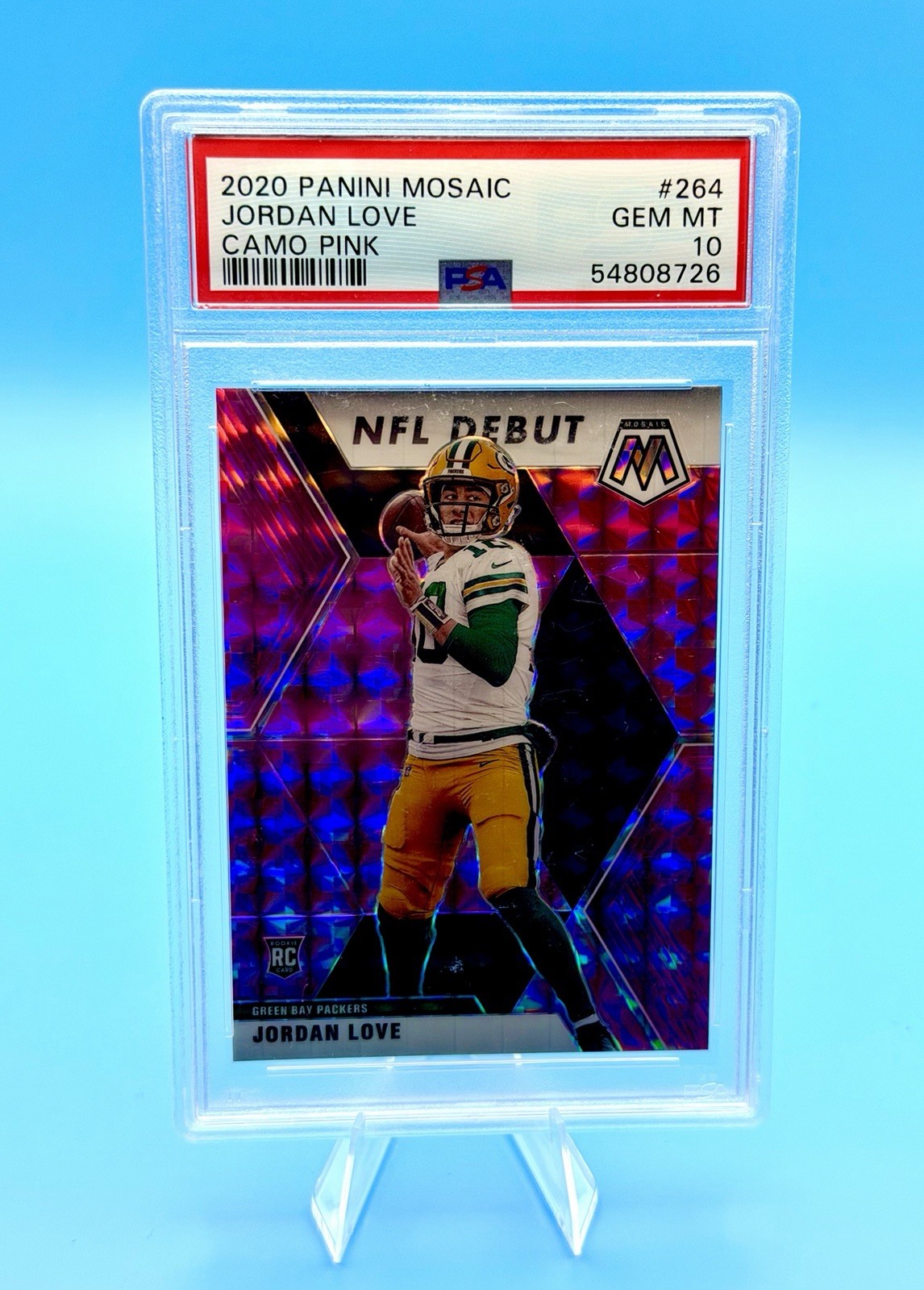 Jordan Love Panini Mosaic #264 Pink Camo