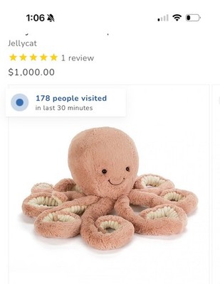 Jellycat I am Gigantic Odell Octopus | eBay