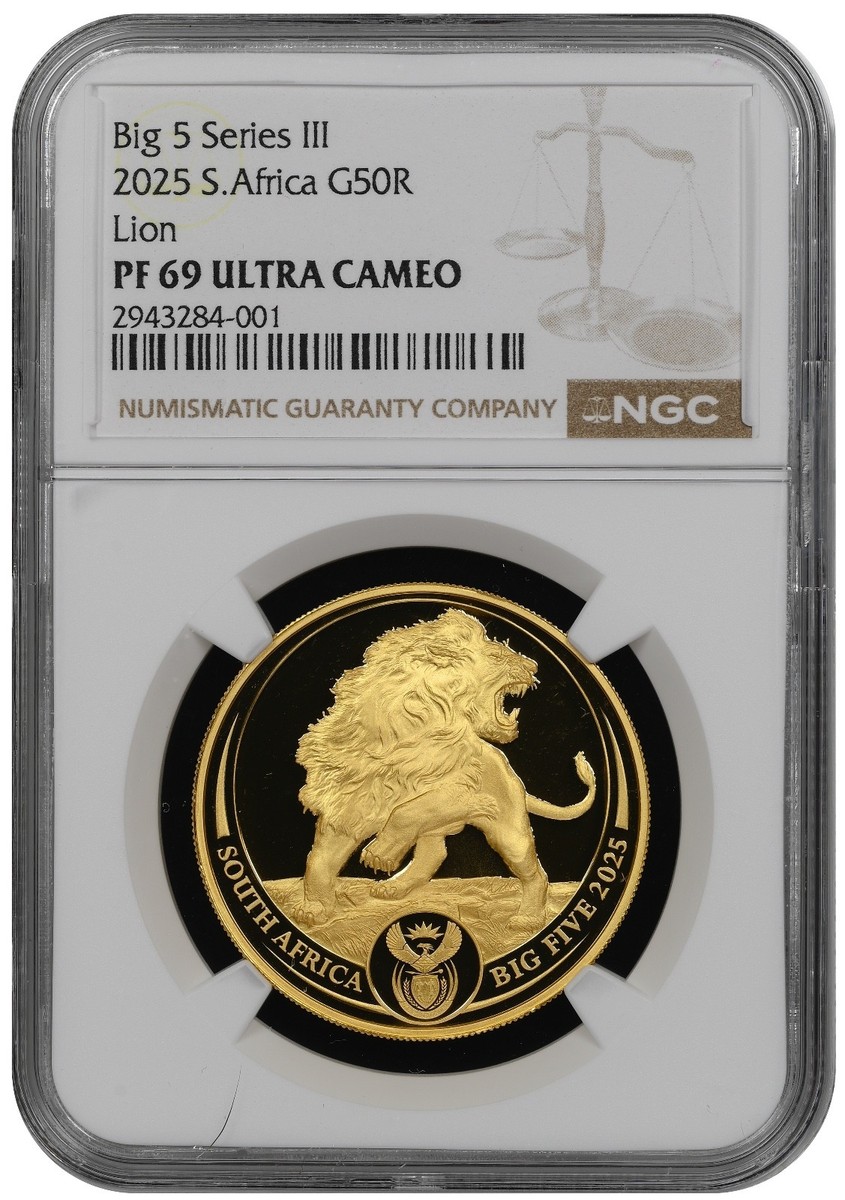 2025 South Africa 2-Coin Gold Krugerrand & Lion Proof Set NGC PF