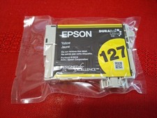 GENUINE Epson 127 Yellow Ink Cartridge for WorkForce 60 545 630 633 635 645 840