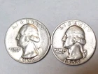 1959-P 1959-D Washington Quarter 90% Silver PD SET
