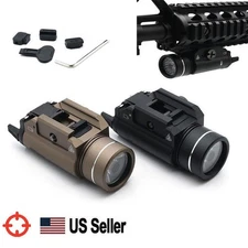 1500 Lumen Tactical Flashlight, Picatinny Rail Mount Gun Light with Strobe Mode