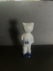 Salmon Falls Stoneware Ceramic Bear Figurine 4in Gray/Blue Glossy  — photo 2