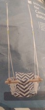 Canvas Baby Swing Wooden Hanging Swing Seat Chair NEW
