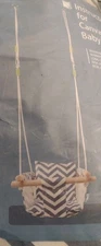 Canvas Baby Swing Wooden Hanging Swing Seat Chair NEW