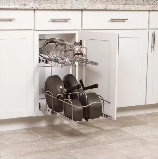 Organizador de utensilios de cocina extraíble de 2 niveles Simply Put de 11 pulgadas de ancho x 19,75 pulgadas 🔷 Foto 3 de 3