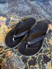 Crocs Crocband Flip Flops Farbe Marineblau/Weiss Größe 41-42 Unisex