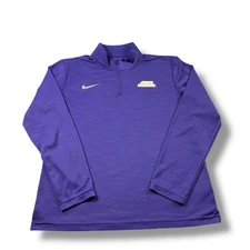 Nike Dri-Fit JMU Dukes James Madison University Intensity 1/4 Zip Top Mens M EUC
