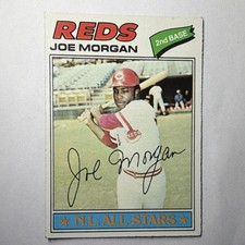 Topps 1977 Joe Morgan Cincinnati Reds Baseball Card #100 Base Set All-Star