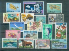 Schönes Lot Briefmarken aus der (Britischen) Karibik, gestempelt & ungestempelt