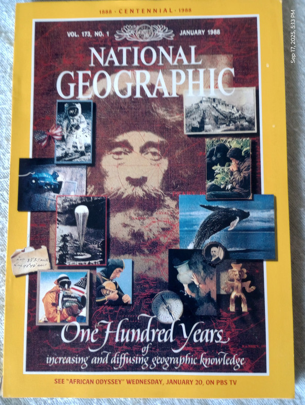 National Geographic Magazine Jan 1988 100 Years Centennial year