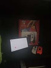 Nintendo Switch OLED 64GB Model with Box White Red Joy Cons