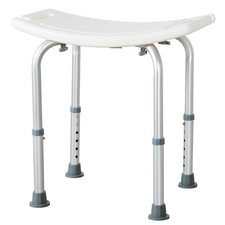 Armless Adjustable Anti Slip Shower Stool Elderly Bath Safety Sitting Seat