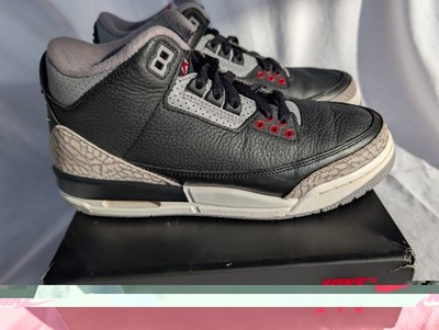 Nike Air Jordan 3 Retro (GS) ''Black Cement''  Grey/Fire Red Size 7Y DM0967-010