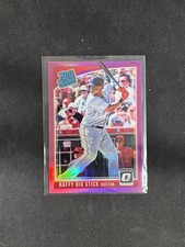 Rafael Devers 2018 Donruss Optic Pink Prizm Raffy Big Stick RC #35 Red Sox