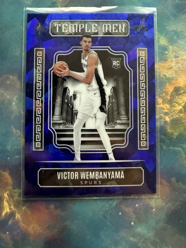 Victor Wembanyama [Blue Ice] #7 2023 Panini Phoenix Temple Men card
