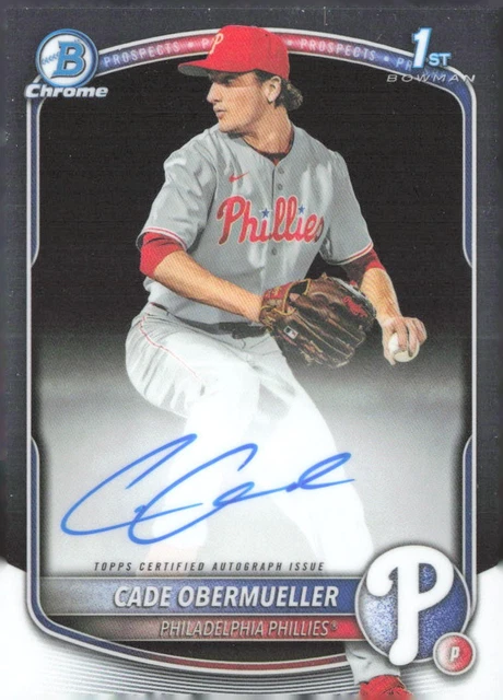 2025 Bowman Draft Cade Obermueller #CPA-CO Autograph
