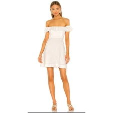 Zimmermann Brighton Ruffle Neck ivory Dress size 3