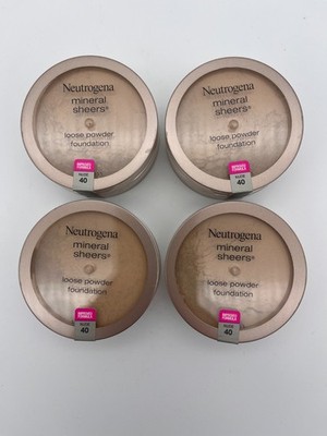 4x NEUTROGENA MINERAL SHEERS LOOSE POWDER 40 NUDE EXP 11/2027 NEW! MR 187