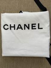 New Auth Chanel Long White Light Weight Garment Bag Travel Dress Jacket  63”x24”