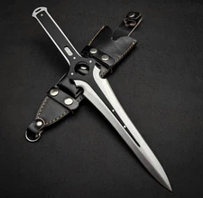 UBR CUSTOM HANDMADE HIGH CARBON STEEL PERSONA JOKER DAGGER KNIFE WITH SHEATH