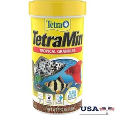 Tropical Fish Food Granules Nutritionally Balanced Slow Sinking Clear Water New