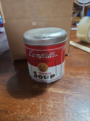 Campbell s Condensed Tomato Soup Replica Storage Tin Lid Canister 1992