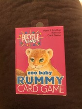 Bicycle Kids Zoo Baby Rummy Card Game Vintage 1993 Retro w Instructions VGC 525