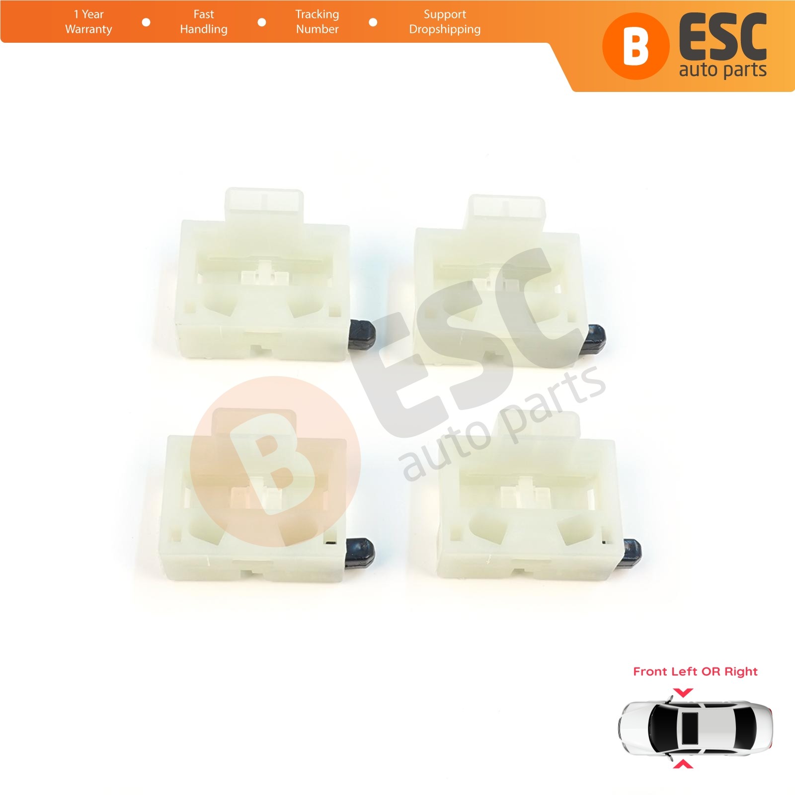 4 Pcs Window Regulator Clips Front Door for Chevrolet Cruze 2008-2016 Volt MK1