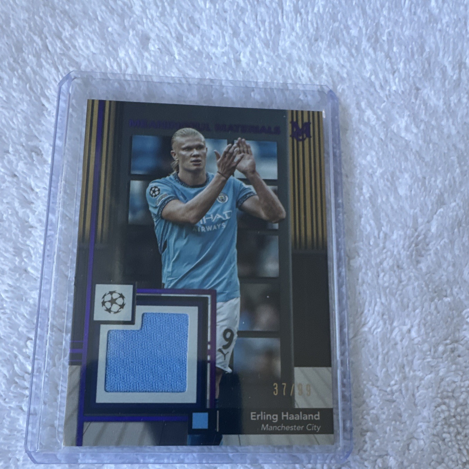 Topps Museum Collection 2024/25 Erling Haaland Man City UCL MMSR-EH 37/99 view 1